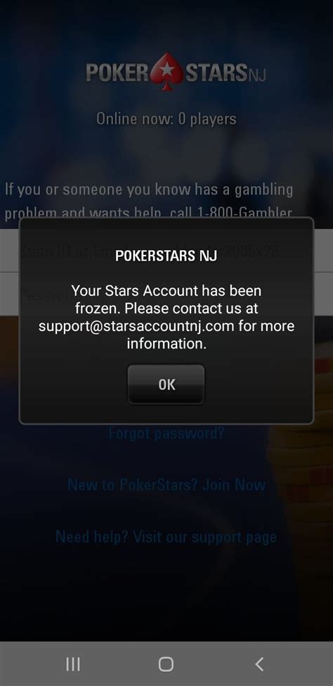 PokerStars mx players account was closed